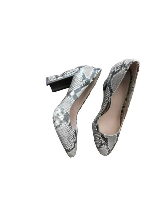 Ad & Daughters Shoes - AD & Daughters Size 8.5 Snakeskin Leather Heels EUC